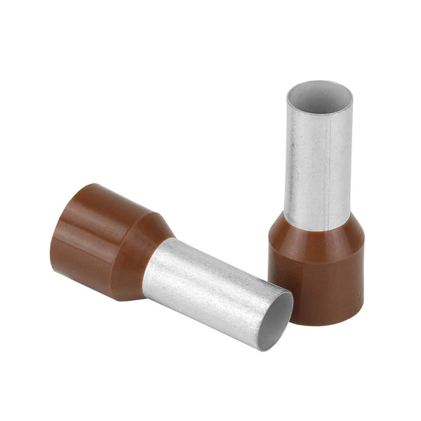 Pacer Brown 4 AWG Wire Ferrule - 16mm Length - 10 Pack [TFRL4-16MM-10]
