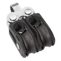 Barton Marine Size 0 20mm Plain Bearing Pulley Block Double Fixed Eye [N00210]