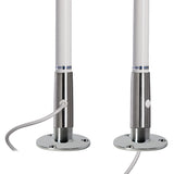 Scout 4' White VHF Antenna 3dB Stainless Steel Ferule w/5M RG-58 Includes PL-259 [PF AN NVHF00044T]