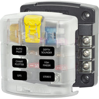Blue Sea 5028 ST Blade Fuse Block w/ Cover - 6 Circuit without Negative Bus [5028]