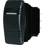 Blue Sea 8288 Water Resistant Contura III Switch - DPST OFF-(ON) - Black [8288]