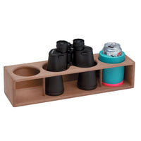 Whitecap Teak Four Insulated Drink/Binocular Rack [62634]