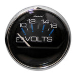 Faria Chesapeake Black 2" Voltmeter (10-16 VDC) [13705]
