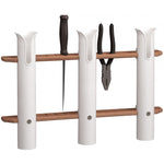 Whitecap Teak 3-Rod Tournament Storage Rack [63449]