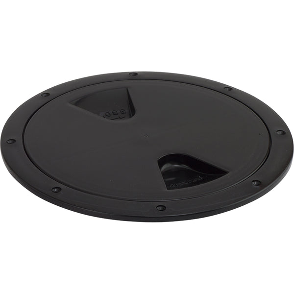 Sea-Dog Screw-Out Deck Plate - Black - 4" [335745-1]