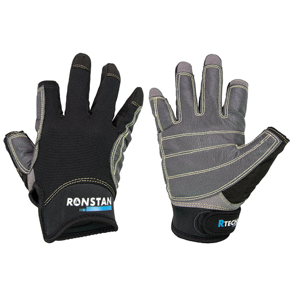 Ronstan Sticky Race Gloves - 3-Finger - Black - L [CL740L]