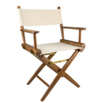 Whitecap Directors Chair w/Natural Seat Covers - Teak [60044]